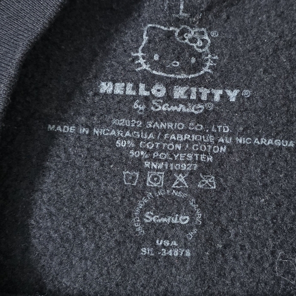 Hello Kitty by Sanrio Peace Love Skate Crewneck Sweatshirt Size L - Picture 6 of 11